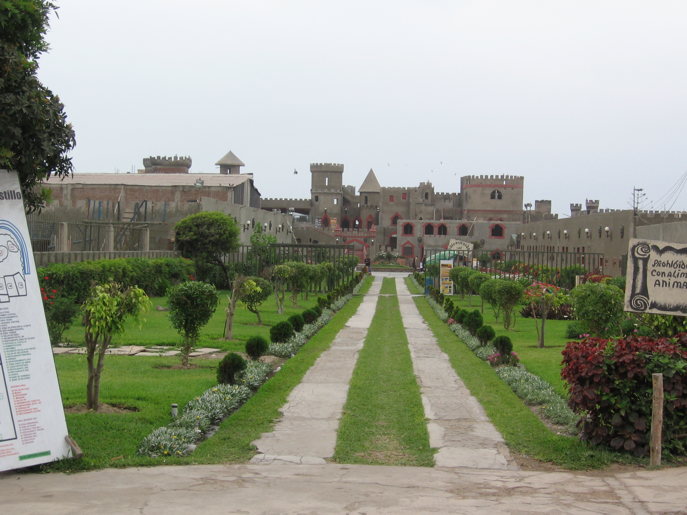 Vista del Castillo de Chancay